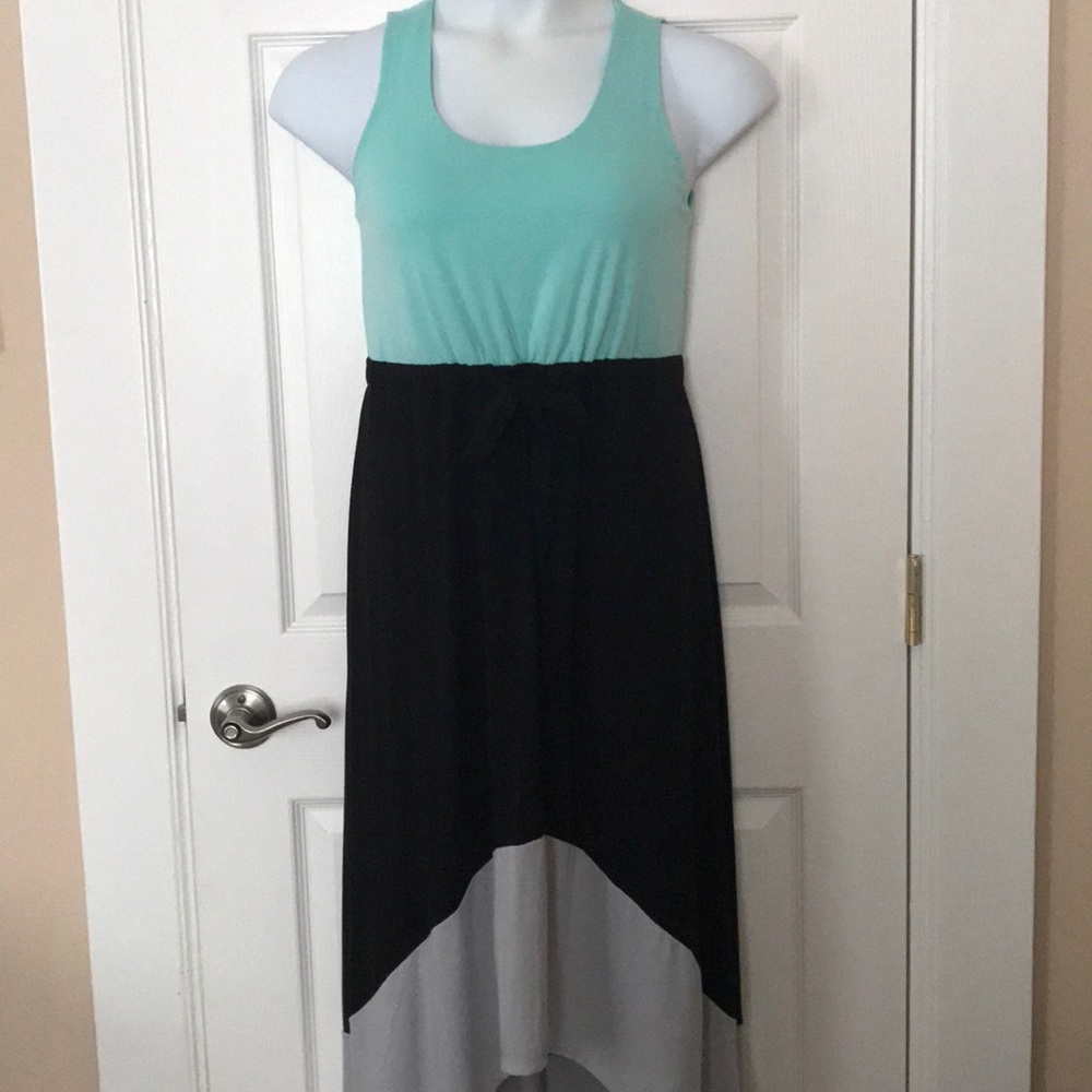 George color block maxi dress